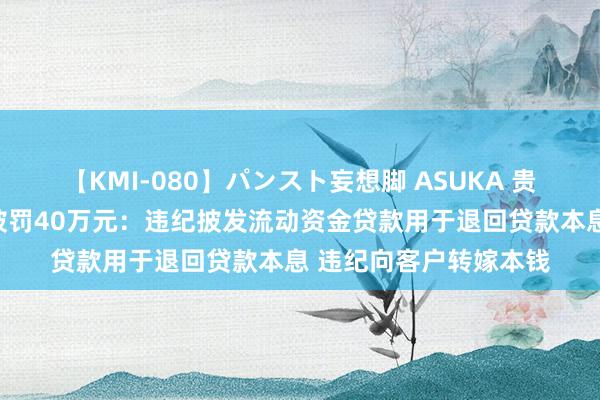 【KMI-080】パンスト妄想脚 ASUKA 贵州兴仁农村买卖银行被罚40万元：违纪披发流动资金贷款用于退回贷款本息 违纪向客户转嫁本钱