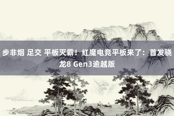 步非烟 足交 平板灭霸！红魔电竞平板来了：首发骁龙8 Gen3逾越版