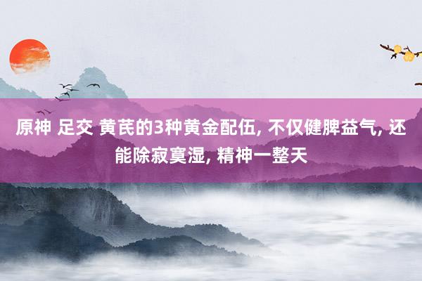 原神 足交 黄芪的3种黄金配伍， 不仅健脾益气， 还能除寂寞湿， 精神一整天