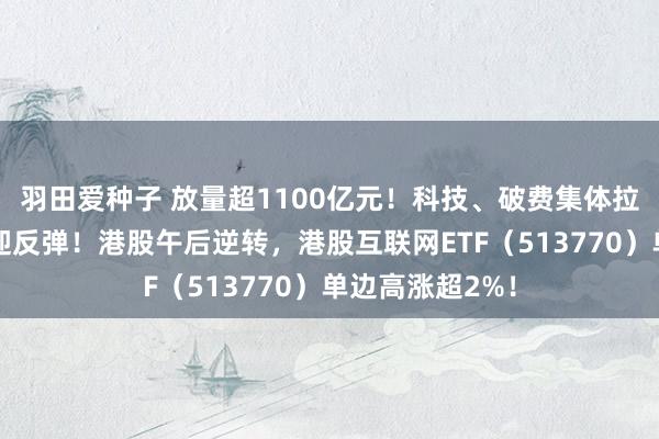 羽田爱种子 放量超1100亿元！科技、破费集体拉升，白酒股喜迎反弹！港股午后逆转，港股互联网ETF（513770）单边高涨超2%！