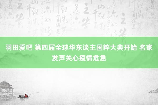 羽田爱吧 第四届全球华东谈主国粹大典开始 名家发声关心疫情危急